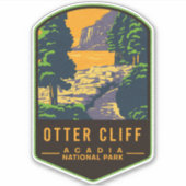 Nationaal park Otter Cliff Acadia Sticker (Voorkant)