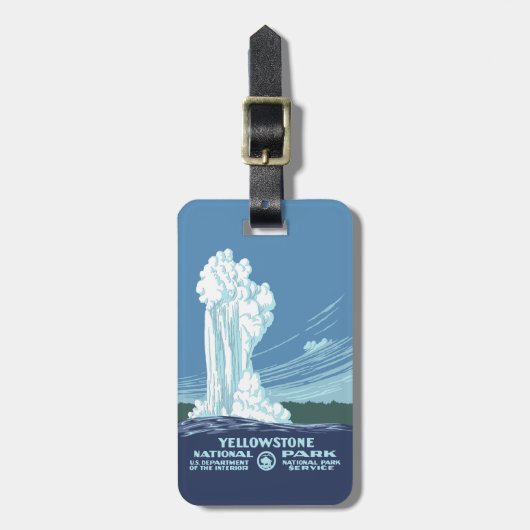 Nationaal Park Oude gelovigen en geelsteen Bagagelabel (Voorkant verticaal)