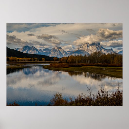 Nationaal park Oxbow Bend Bend Grand Teton Poster (Voorkant)