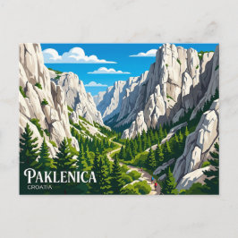 Nationaal park Paklenica Kroatië Briefkaart