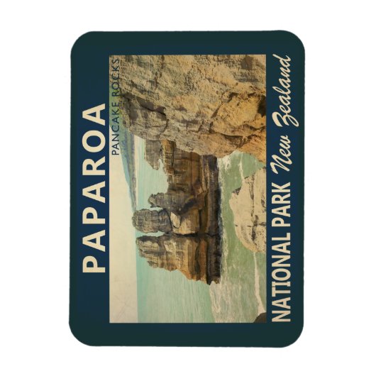 Nationaal Park Paparoea Nieuw-Zeeland  Magneet (Verticaal)