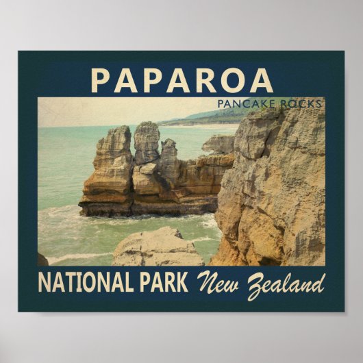 Nationaal Park Paparoea Nieuw-Zeeland  Poster (Voorkant)