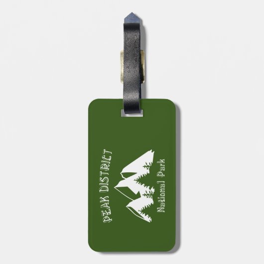 Nationaal park Peak Bagagelabel (Achterkant verticaal)