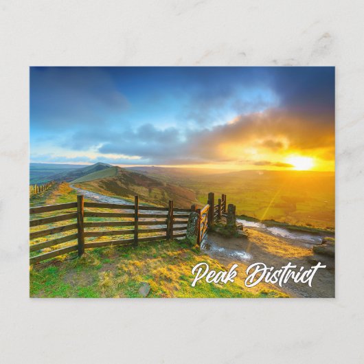 Nationaal park Peak District, Engeland, VK Briefkaart (Voorkant)