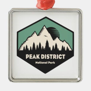 Nationaal park Peak District Metalen Ornament