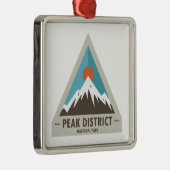 Nationaal park Peak District Metalen Ornament (Rechts)