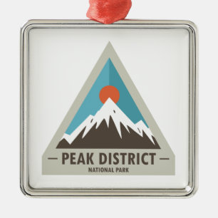 Nationaal park Peak District Metalen Ornament