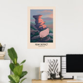 Nationaal Park Peak District Moderne Reisposter Poster (Thuiskantoor)