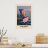 Nationaal Park Peak District Moderne Reisposter Poster (Keuken)