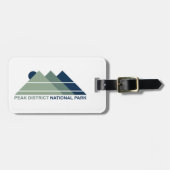 Nationaal park Peak District Mountain Sun Bagagelabel (Voorkant horizontaal)