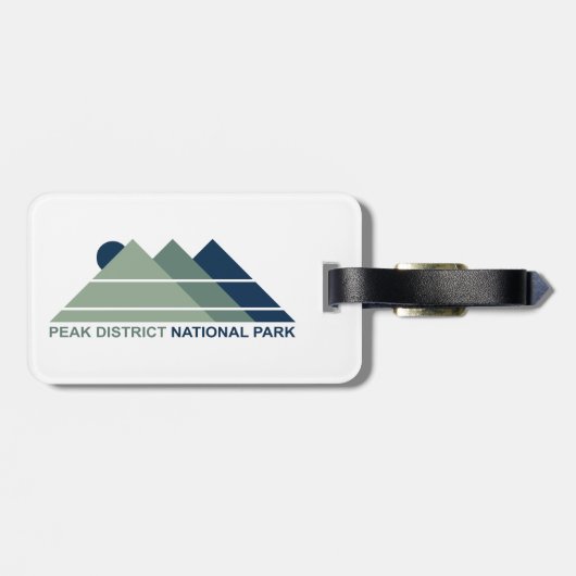 Nationaal park Peak District Mountain Sun Bagagelabel (Achterkant horizontaal)