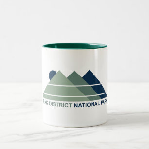 Nationaal park Peak District Mountain Sun Tweekleurige Koffiemok