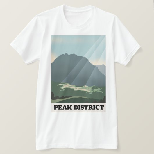 Nationaal park Peak District T-shirt (Design voorkant)