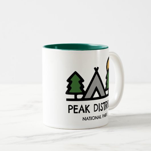 Nationaal park Peak District Tweekleurige Koffiemok (Voorkant rechts)