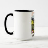 Nationaal park Peak District vintage reisposter. Mok (Links)