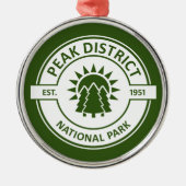 Nationaal park Peak Metalen Ornament (Voorkant)