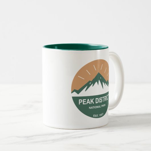 Nationaal park Peak Tweekleurige Koffiemok (Voorkant rechts)