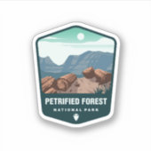 Nationaal park Petrified Forest | Afgesneden Stick Sticker (Voorkant)