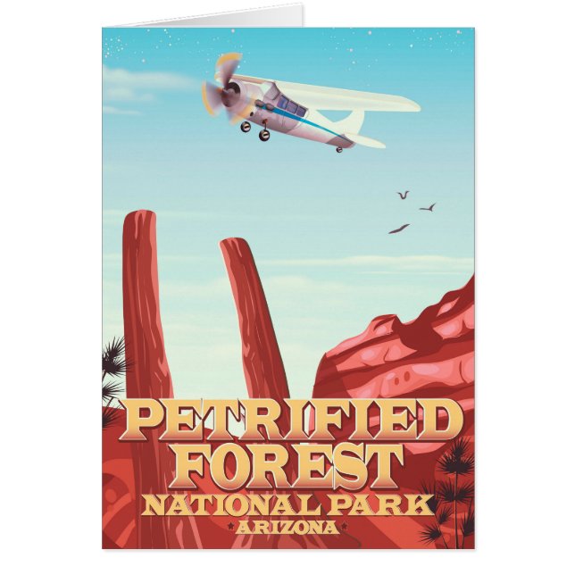 Nationaal park Petrified Forest, Arizona. (Voorkant)