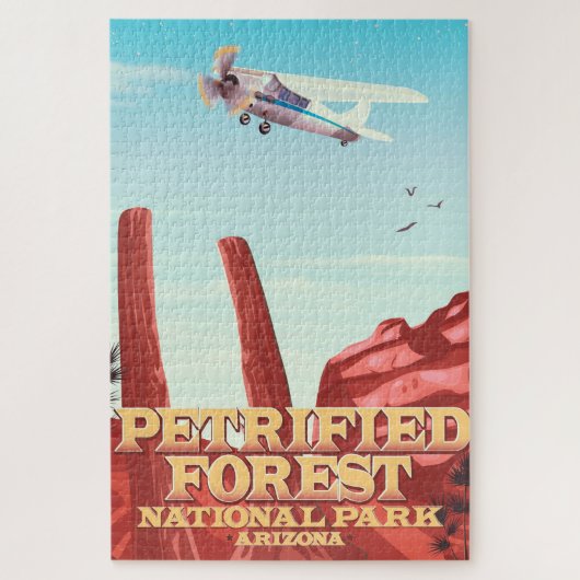 Nationaal park Petrified Forest, Arizona. Legpuzzel (Verticaal)