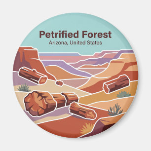 Nationaal park Petrified Forest Arizona Magneet