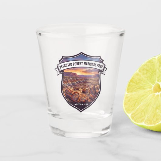 Nationaal park Petrified Forest Arizona Shot Glas (Voorkant)