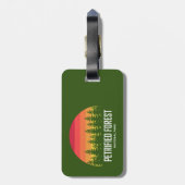 Nationaal park Petrified Forest Bagagelabel (Achterkant verticaal)