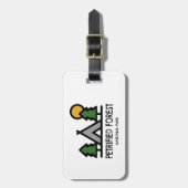 Nationaal park Petrified Forest Bagagelabel (Voorkant verticaal)