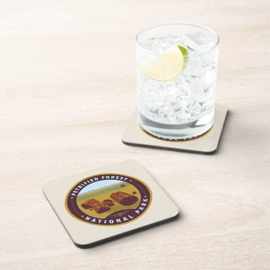 Nationaal park Petrified Forest Bier Onderzetter (Rechterzijde)