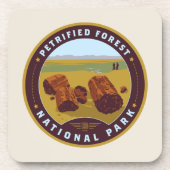 Nationaal park Petrified Forest Bier Onderzetter (Voorkant)