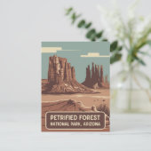 Nationaal park Petrified Forest Briefkaart (Staand voorkant)