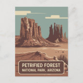 Nationaal park Petrified Forest Briefkaart (Voorkant)