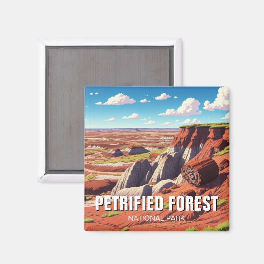 Nationaal park Petrified Forest Magneet (Voorkant / Achterkant)