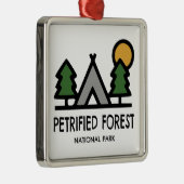 Nationaal park Petrified Forest Metalen Ornament (Rechts)