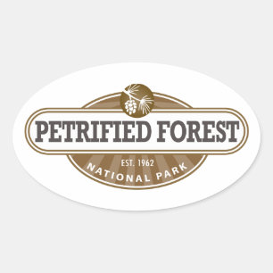 Nationaal park Petrified Forest Ovale Sticker