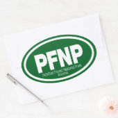 Nationaal park Petrified Forest Ovale Sticker (Envelop)
