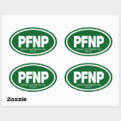 Nationaal park Petrified Forest Ovale Sticker (Vel)
