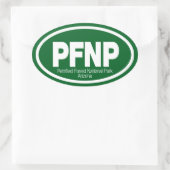 Nationaal park Petrified Forest Ovale Sticker (Tas)