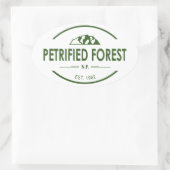 Nationaal park Petrified Forest Ovale Sticker (Tas)