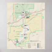 Nationaal park Petrified Forest Poster (Voorkant)