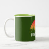 Nationaal park Petrified Forest Tweekleurige Koffiemok (Links)