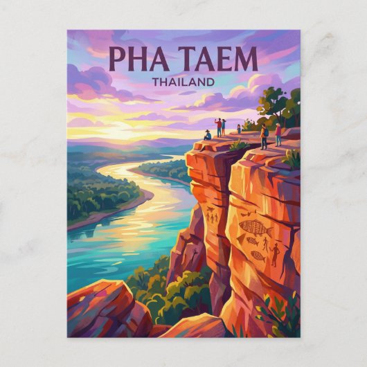 Nationaal park Pha Taem Thailand Briefkaart (Voorkant)