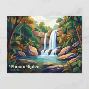 Nationaal park Phnom Kulen Cambodja Briefkaart