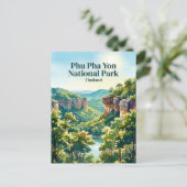 Nationaal park Phu Pha Yon Thailand Briefkaart (Staand voorkant)