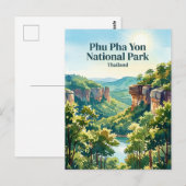 Nationaal park Phu Pha Yon Thailand Briefkaart (Voorkant / Achterkant)