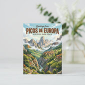 Nationaal park Picos de Europa Spanje Briefkaart (Staand voorkant)