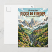 Nationaal park Picos de Europa Spanje Briefkaart (Voorkant / Achterkant)