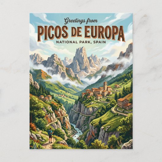 Nationaal park Picos de Europa Spanje Briefkaart (Voorkant)