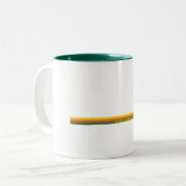 Nationaal Park Pine Trees Sun in Guadalupe Tweekleurige Koffiemok (Voorkant links)