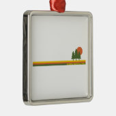 Nationaal park Pine Trees Sun Metalen Ornament (Rechts)